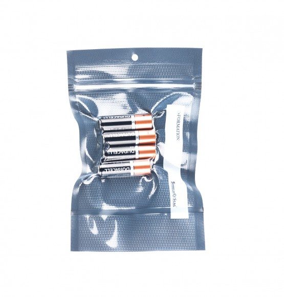 5" x 8" Clear & Black Heat Seal Zipper Bag SNS 1600 Shield N Seal