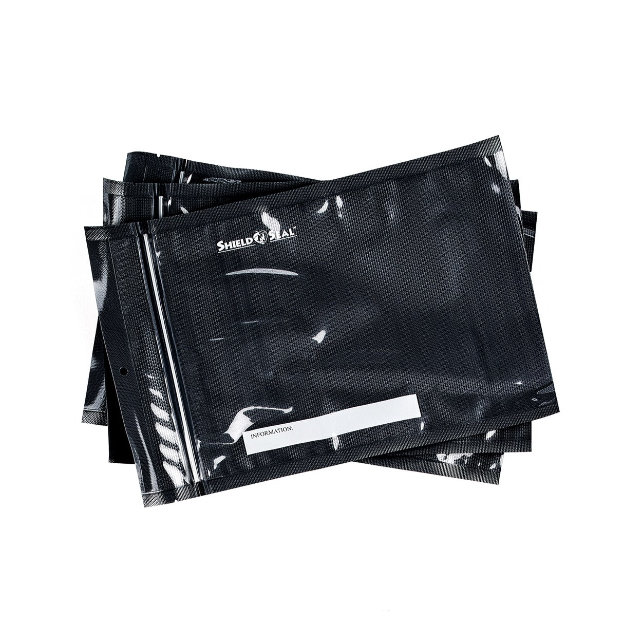 15 x 20 Black and Clear Vacuum Seal Bags With Zipper SNS 3500 - Shield N  Seal