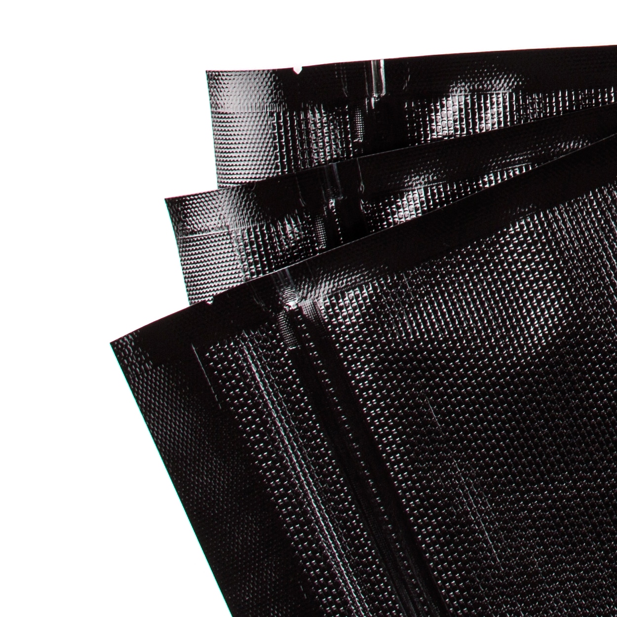 StashBags - 15 x 20 Black & Clear Pre-Cut Vacuum Seal Bags w/Zipper (50ct) - 15