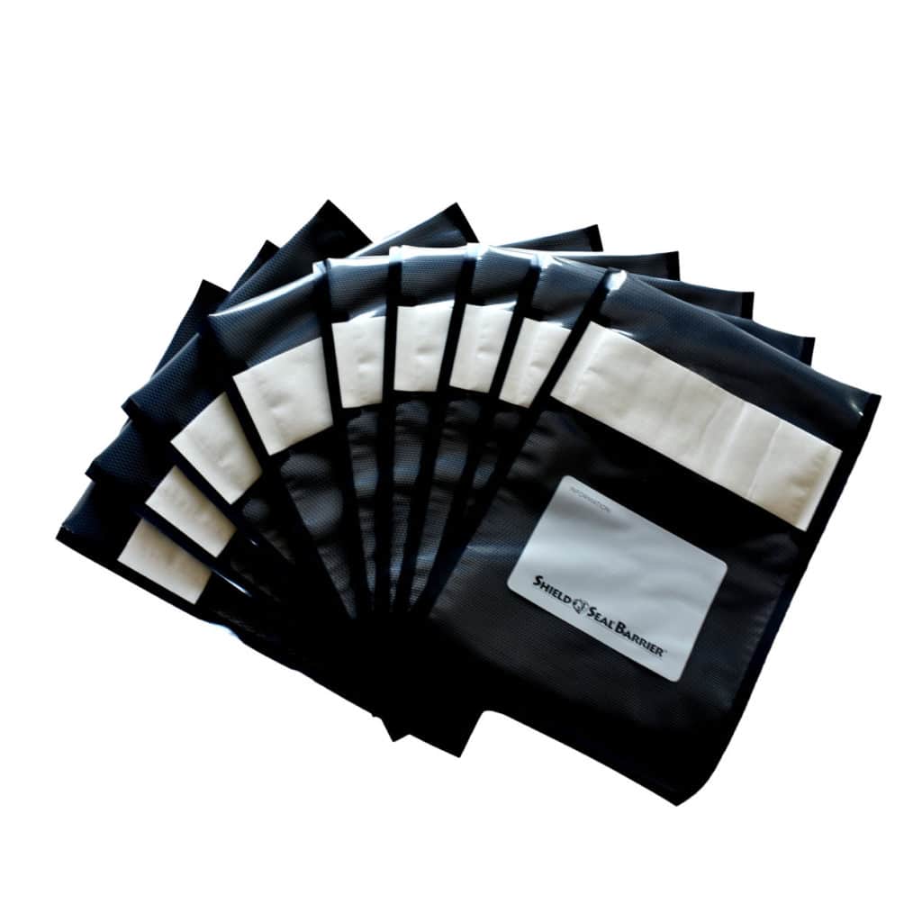 11" x 16" Clear and Black Vacuum Seal Barrier Bags SNS 2900 Shield N Seal