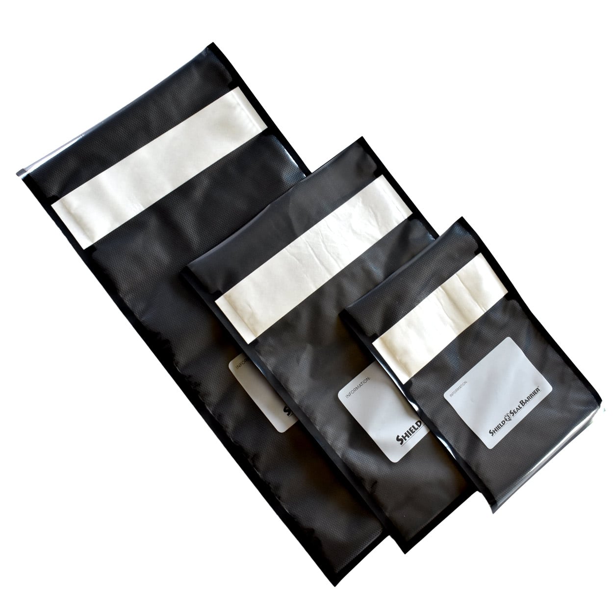 Black Vacuum Seal Zipper Bags - Gallon 11 X 16 - Clear Front