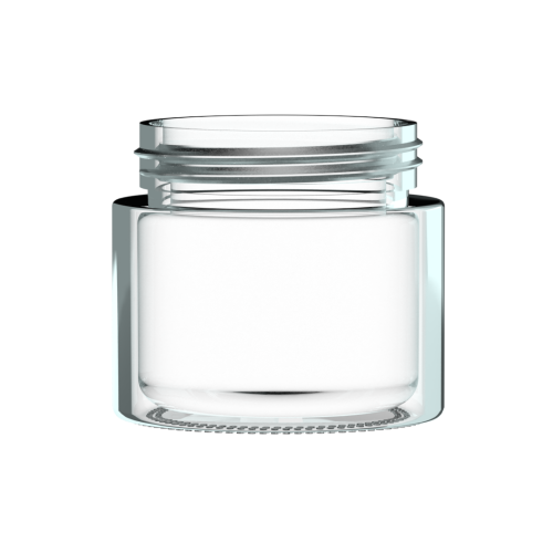 3oz Glass Jar with Black Child-Resistant Lid