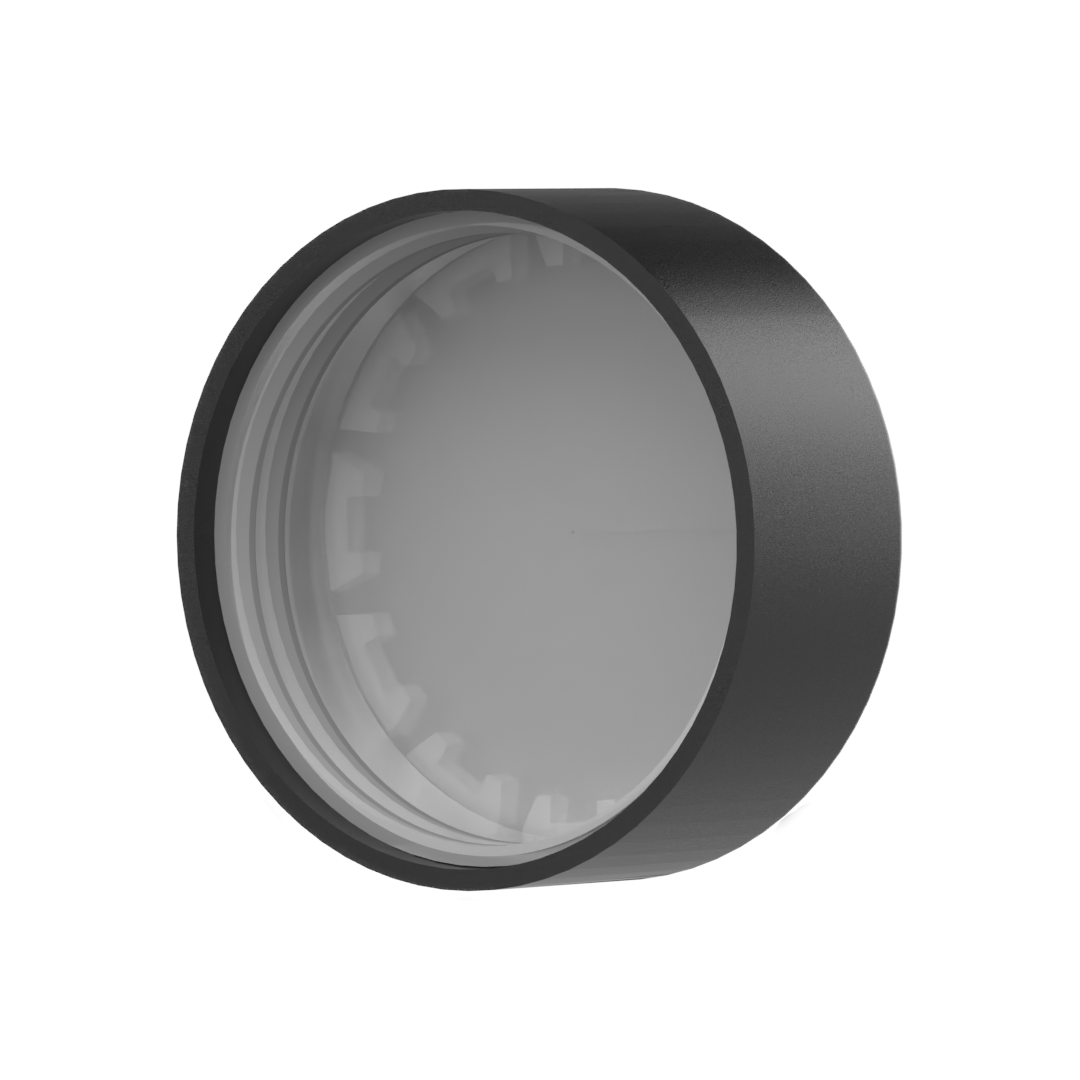 Flat Bottom 3oz Glass Jar and Black Dome Lid - Shield N Seal